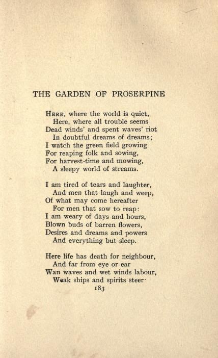 Selected Lyrical Poems Of Algernon Charles Swinburne Including His First Volume Laus Veneris