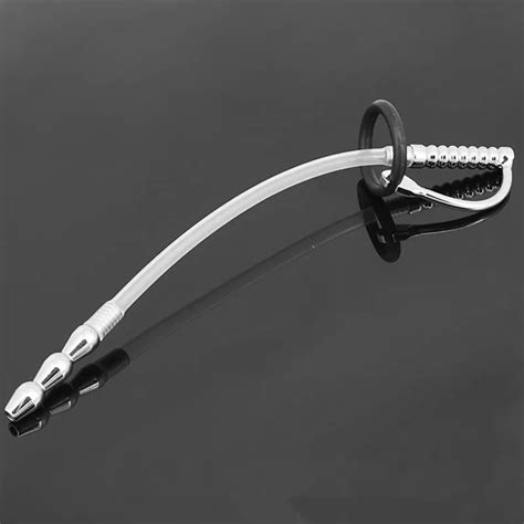 Buy Silicone Male Urethral Catheter Prince Albert Jewelry Penis Stretching Sex