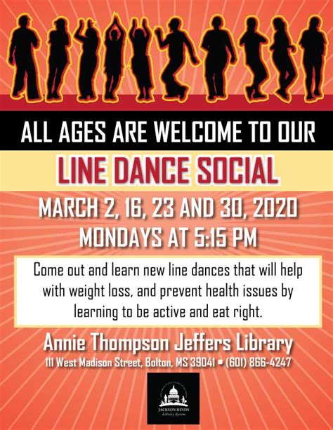Line Dance Social Jacksonhinds Library System