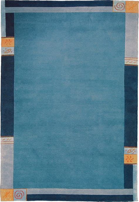 Luxor Living Handknotted Carpet Nepal Blue 11 2ft0 X2ft9