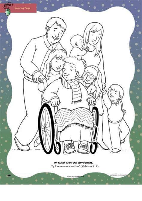 By Love Serve One Another Coloring Sheet Printable Pdf Download