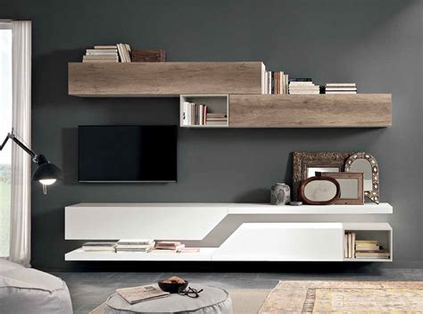 Modern Italian Wall Unit Exential T01 By Spar 395500 Wall Unit