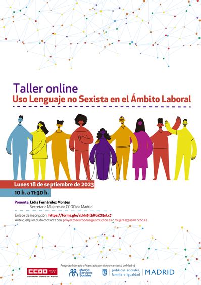 Taller online Uso Lenguaje no Sexista en el Ámbito Laboral Madrid Corresponsable