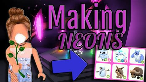 Making Neons In Adopt Me Took Longll Bluelight Gaming Youtube