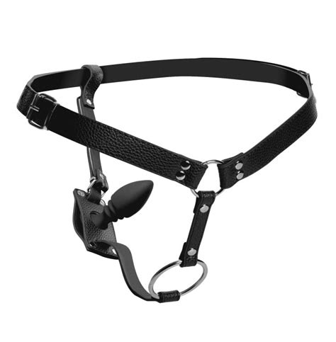 Strict Male Harness With Anal Plug Janets Closet