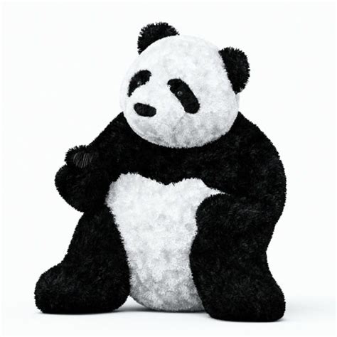 Giant Panda Plush Toy Free 3d Model Max Vray Open3dmodel