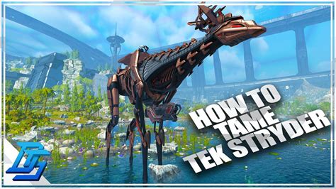 How To Tame Tek Stryder Lets Play Ark Genesis Part 2 Gameplay