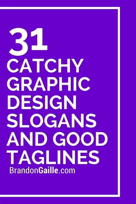 List Of 31 Catchy Graphic Design Slogans And Good Taglines Design