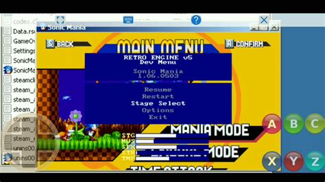 Sonic Mania On Android With Emulator Pc Exagear Game Mobile Now