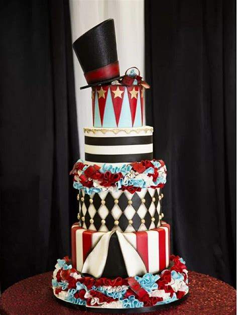 The Perfect Circus Wedding Cake Circus Cakes Carnival Cakes Circus Wedding