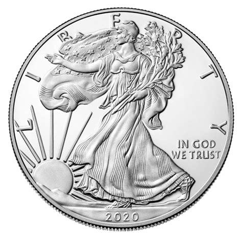1 Oz American Eagle Silver Coin 2020 Bitgild