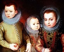 Portrait of Three Tudor Children - F.F. as art print or hand painted oil.