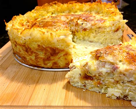 Quiche With A Hash Brown Crust My Imperfect Kitchen