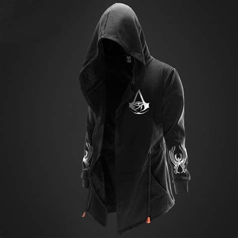 Assassins Creed Origins Long Cosplay Sweater Black Hoodie For Men