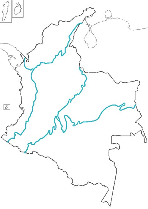 Mapa Mudo Regiones Naturales De Colombia