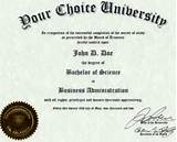 Images of Fake University Degree Certificate