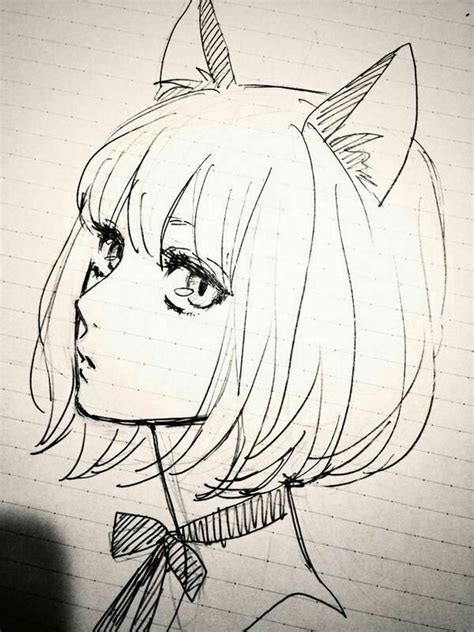 Anime Cat Girl Drawing At Explore Collection Of Anime Cat Girl Drawing