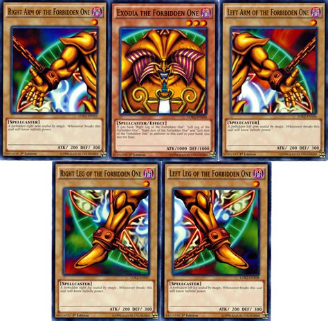 Exodia The Forbidden One Full 5 Card Set Legendary Decks Ii Common Yu Gi Oh Singles