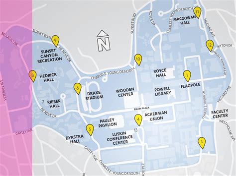 Ucla Campus Map Pdf United States Map