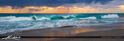 Ocean Wave At Beach Panorama Wide Hdr Photography By Captain Kimo