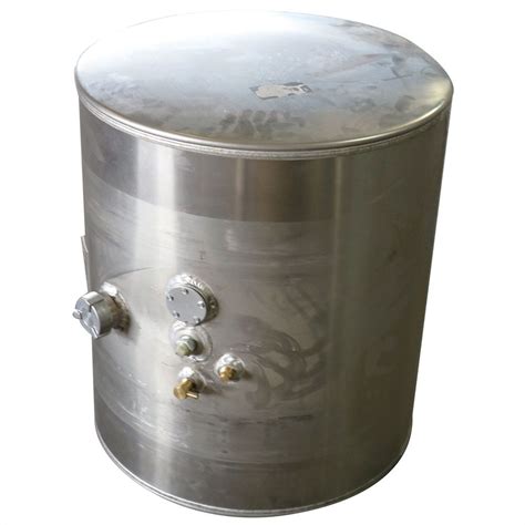 Mpparts Terex 17273 24in Diameter Round 50 Gallon Aluminum Fuel Tank
