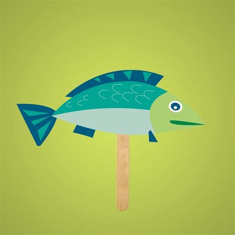 Popsicle Stick Fish Craft Blue Island Public Library