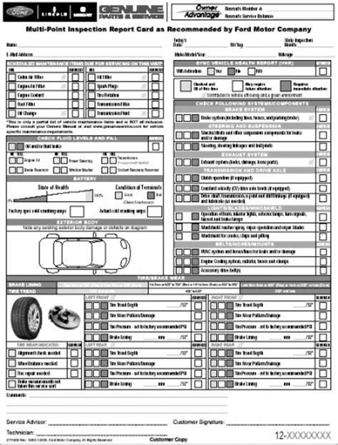 When you come in for an oil change at brighton ford, you get more than just an oil change or tire rotation. Ford multi-point inspection report card