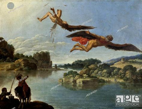 The Fall Of Icarus Artist Saraceni Carlo 1579 1620 Stock Photo