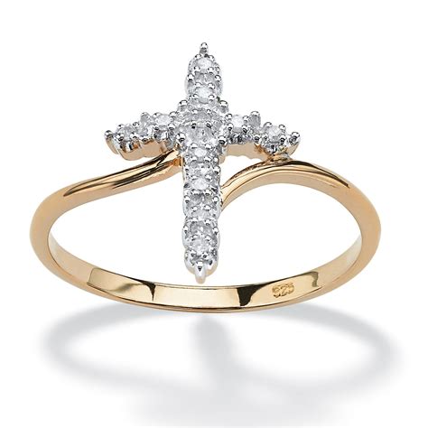 White Diamond Accent 18k Gold Over 925 Sterling Silver Cluster Ring