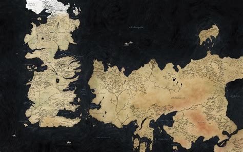 Game Of Thrones Song Of Ice And Fire Map Westeros Hd Wallpaper