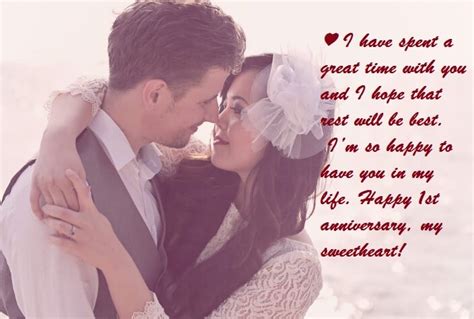 Top 20 First Wedding Anniversary Wishes And Quotes For Wife