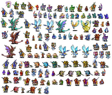 Fire Emblem Sprites Pixel Art Characters Drawing Cartoon Characters