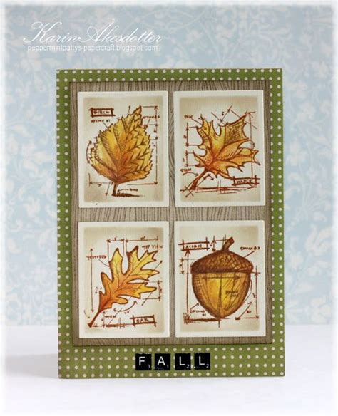 Published Card Saturday Tim Holtz Leaves Peppermintpattys