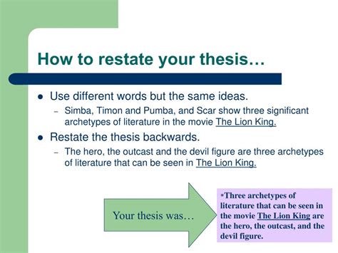 To have a dissimilar thesis statement from the original, you have to alter its language and structure. PPT - Introducing the HAND PowerPoint Presentation, free ...