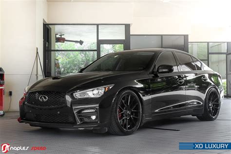 Infiniti Q50s Rs Black With Xo Luxury Xf1 Wheels Pro Flickr