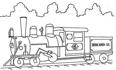 More than 5.000 printable coloring sheets. Coloring railway vehicle picture (With images) | Train ...