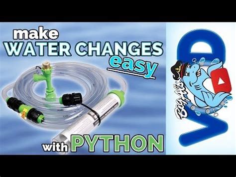 Diy water changer in use: Water Changes The Easy Way (Python Water Changer) | Big fish tanks, Aquarium maintenance, Python