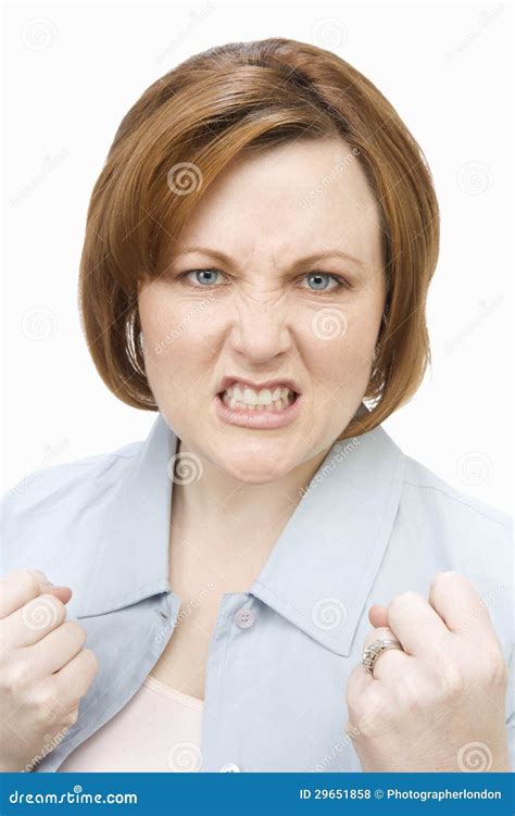 Angry Middle Aged Woman Stock Photo Image Of Revenge 29651858