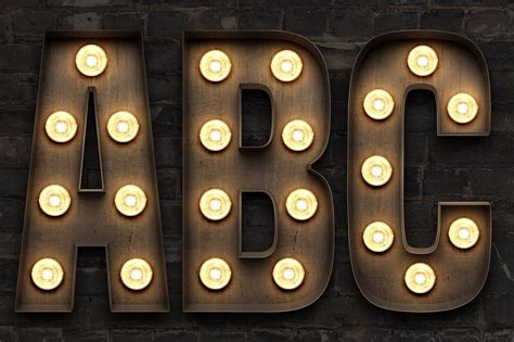 Marquee Light Bulb Sign Letters Light Bulb Drawing Marquee Light Bulb