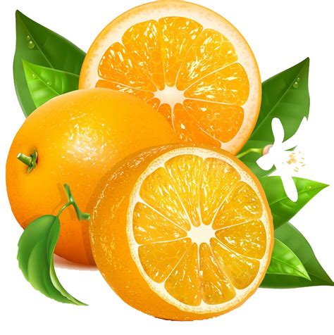 橙子元素果肉新鲜水果设计模板素材