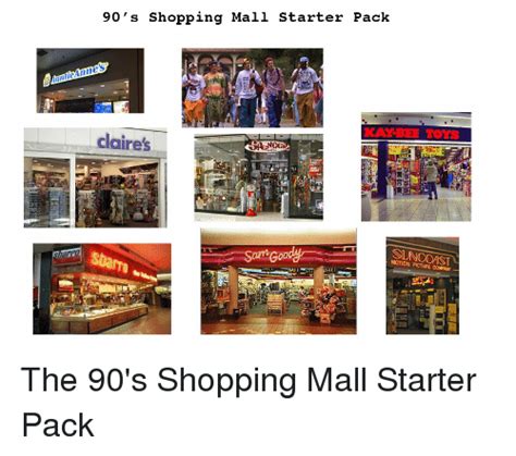 90 S Shopping Mall Starter Pack Kay Bee Toys Claires Suncoast Motion