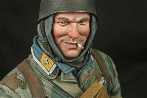 Military Diorama Figure Painting Bust