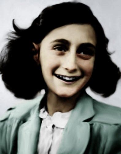 Anne Frank 1940s Colorized Oldschoolcool