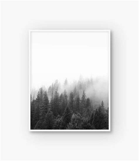 Forest Photography Black And White Forest Print Nature Wall Etsy