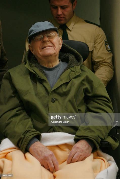 Accused Nazi Criminal John Demjanjuk Arrives At The Court Room On