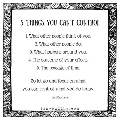 You Cant Control These 5 Things So Let Go And Focus On What You Can Control—what You Do