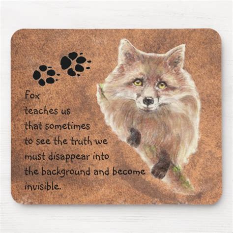 Fox Animal Totem Spirit Guide Symbol Mouse Pad
