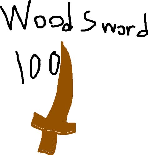 Wooden Sword Drawing Clipart Large Size Png Image Pikpng