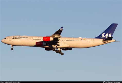 Oy Kbd Sas Scandinavian Airlines Airbus A340 313 Photo By Ruimin Yan