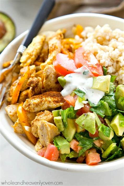 Cajun Chicken Rice Bowls With Avocado Salad